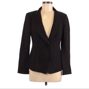 St John Black Wool Blazer size 6